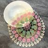 Color Hollow Lace Tablecloth Cushion Cutlery Decorative Cushion Round Embroidery Cup Dish Bottom Mat 3D Colorful Tablecloth