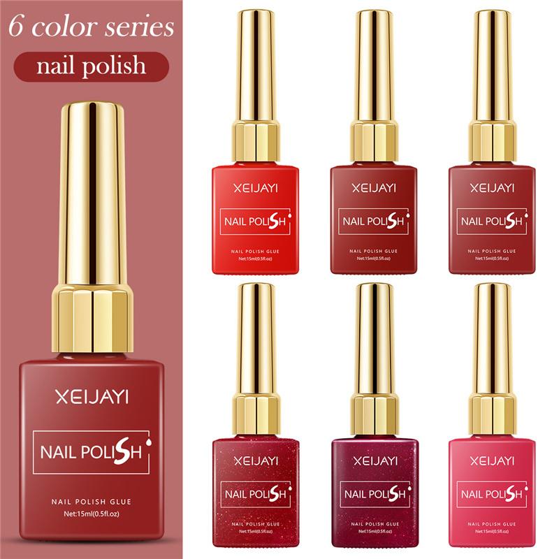 15ml Salon Professional Red UV/LED Curable Long-Lasting High Gloss Gel Nail Polish Kit