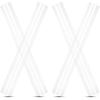 4PCS Rigid PETG Tube 50mm (2") OD X 2mm Wall Thickness, 16.5" Length PC Rigid Round Clear Tubing Unbreakable Polycarbonate Tubing Chemical Resistant