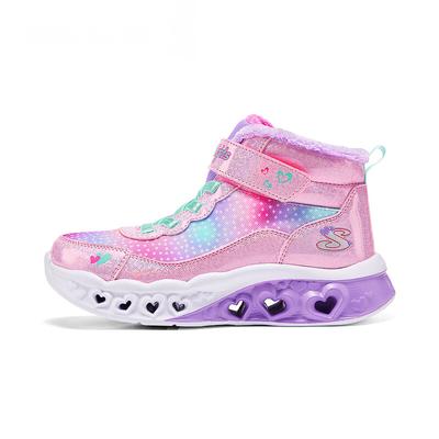 Kids Synthetic Leather Comfortable Versatile Non-Slip Durable Boots Kids Boots Pink 302677L-PKMT