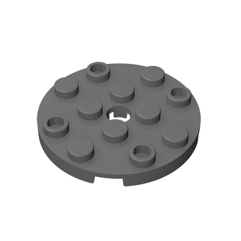 Rainbow Pig MOC Parts 60474 Plate Round 4 X 4 with Pin Hole Compatible Bricks DIY Building Blocks Particle Kid Puzzle Brain Toy