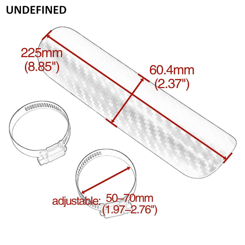 For Harley BMW Yamaha Kawasaki Honda Chopper Custom Universal Motorcycle Exhaust Muffler Pipe Protector Heat Shield Cover Guard