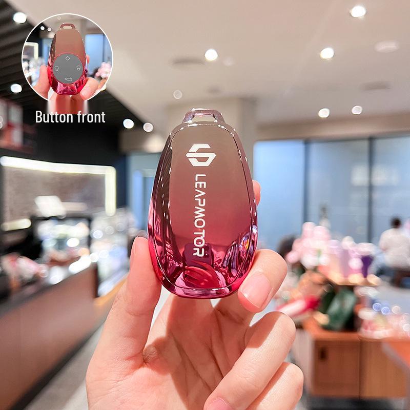 Leapmotor T03/S01 Key Case for Men & Women - Protective Car Remote Cover, 2021 Model