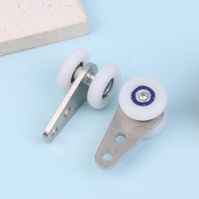 2-Pack Window Sliding Door Track Roller Pulleys for Curtain Rails, Cabinets Hardware