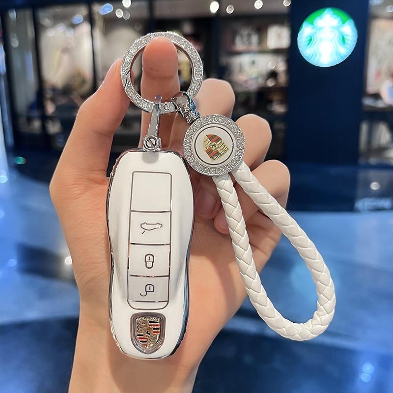 Neue Auto Schlüsselhülle Abdeckung Für Porsche Für Panamera Macan Cayenne Cayman Boxster 911 9ya 971 Intelligente Schutzhülle Fernbedienung Schlüsselabdeckung