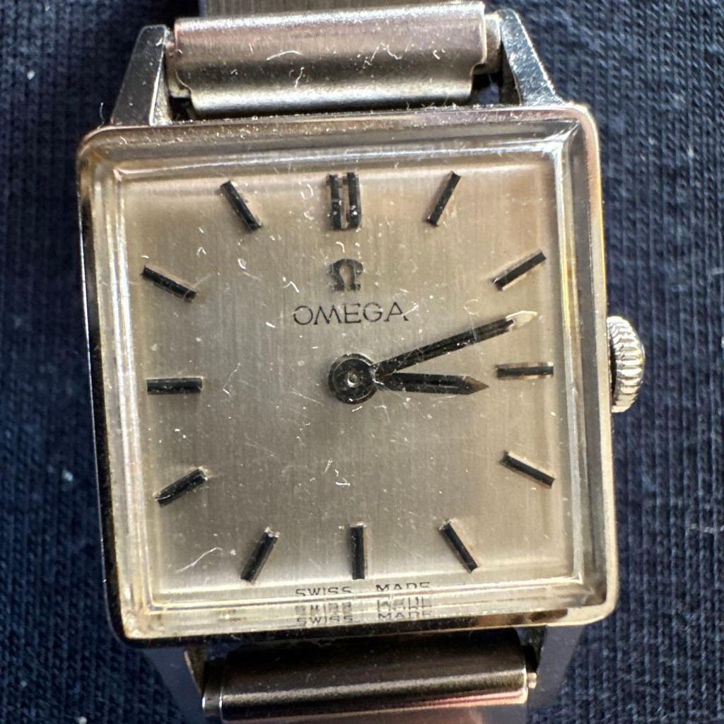 Used Not for sale OMEGA ladies watch square silver antique vintage