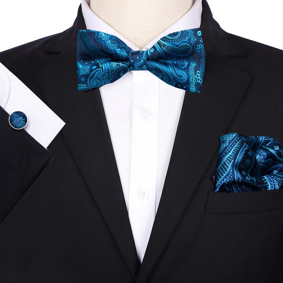 Men'S Groom Wedding Host Solid Color Bow Tie Best Man Suit Korean Version Shirt Bow Tie Wedding Men'S Bow