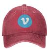 Vimeoed American Video Washed Baseball Cap Movie Streetwear Trucker Hat Summer Unisex Unisex Running Hippie Sunshade Baseball Caps