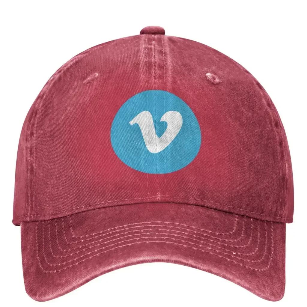Vimeoed American Video Washed Baseball Cap Movie Streetwear Trucker Hat Summer Unisex Unisex Running Hippie Sunshade Baseball Caps
