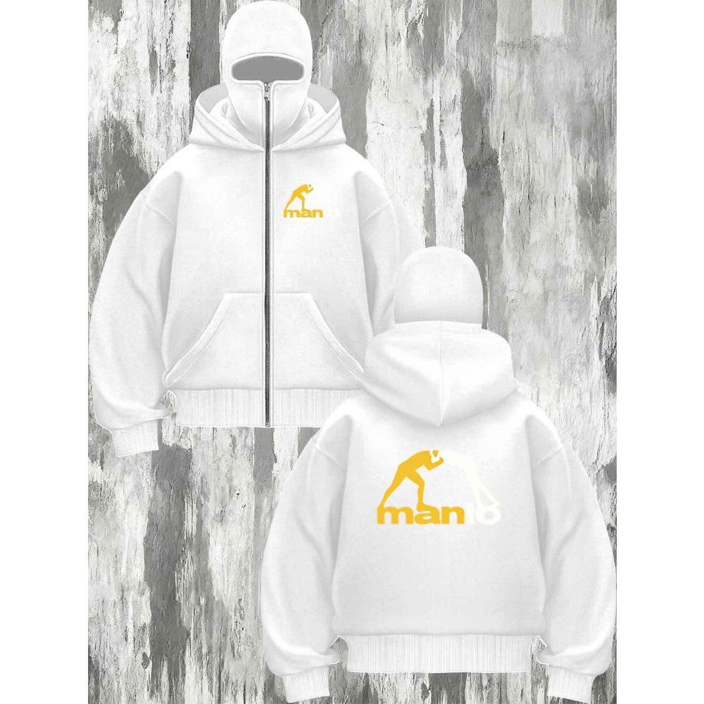 Autumn/Winter Couple Hooded Zipper Sweatshirt | Neutral Loose Hooded Jacket, Casual Sports Long Sleeve Top with Pocket XXXL