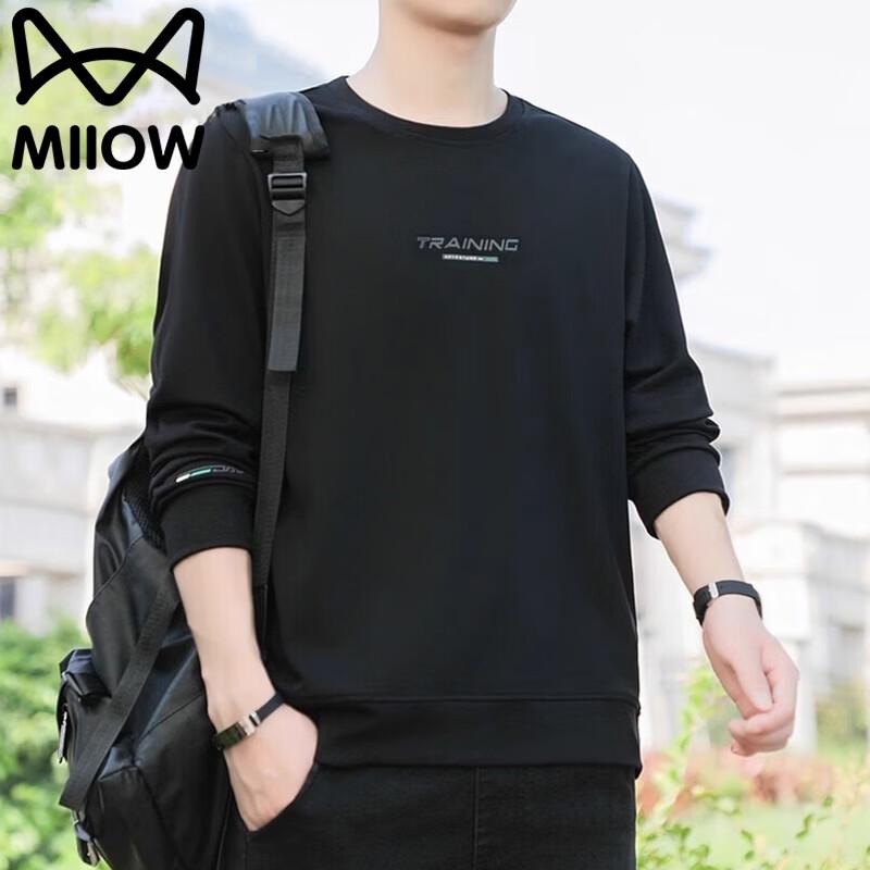 Men s Casual Round Neck Long Sleeve T-Shirt Sweatshirt L