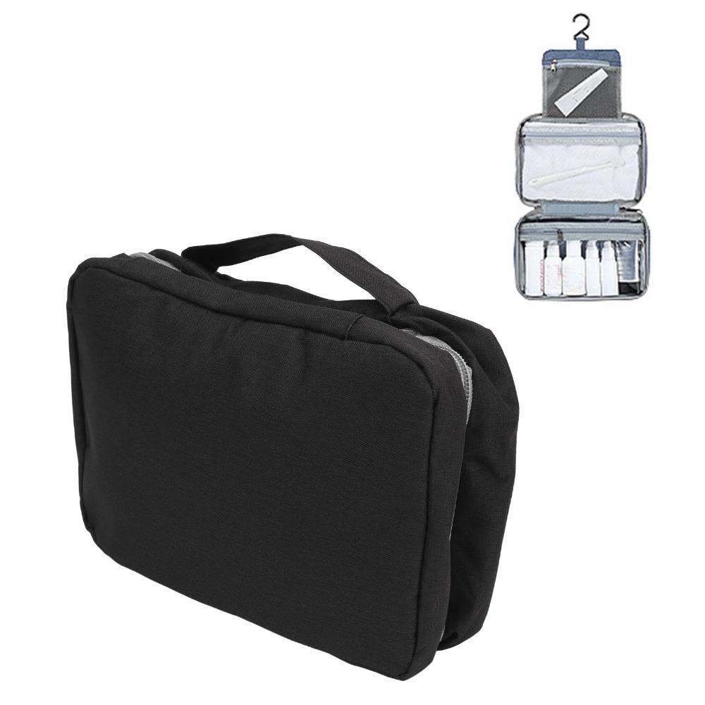 With Multiple Zipper Pockets Travel Hanging Toiletry Bag Compact Folded Portable Makeup Bag Travel Cosmetic Bag for Men/Women
