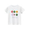 2026 Toddler Kid Baby Girls Clothes Summer Cotton T Shirt Short Sleeve Infant Top Cartoon Flower Print Tee Childrens Tshirt