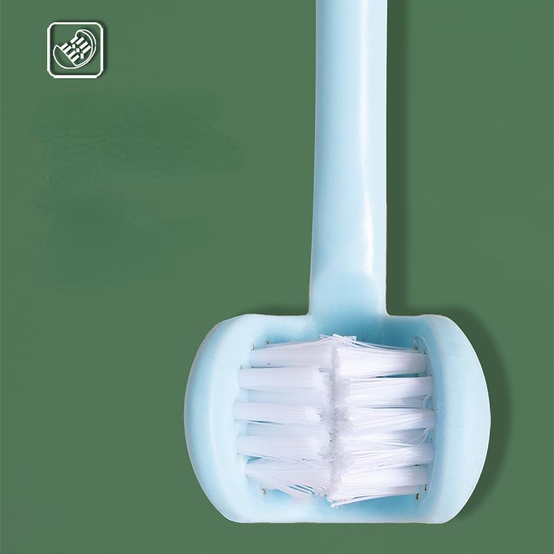 Spazzolino Morbido Multifaccettato Cura Orale per Bebè con Manico Antiscivolo Bambini Pulizia 360° Denti Spazzolino Pulizia Denti Cura Dentale 3-12A