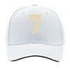 One Top Unisexs and Womens Same Style Number  Printed Spring and Summer Sunshade Net Hat Fashionable Sandwich Baseball Cap