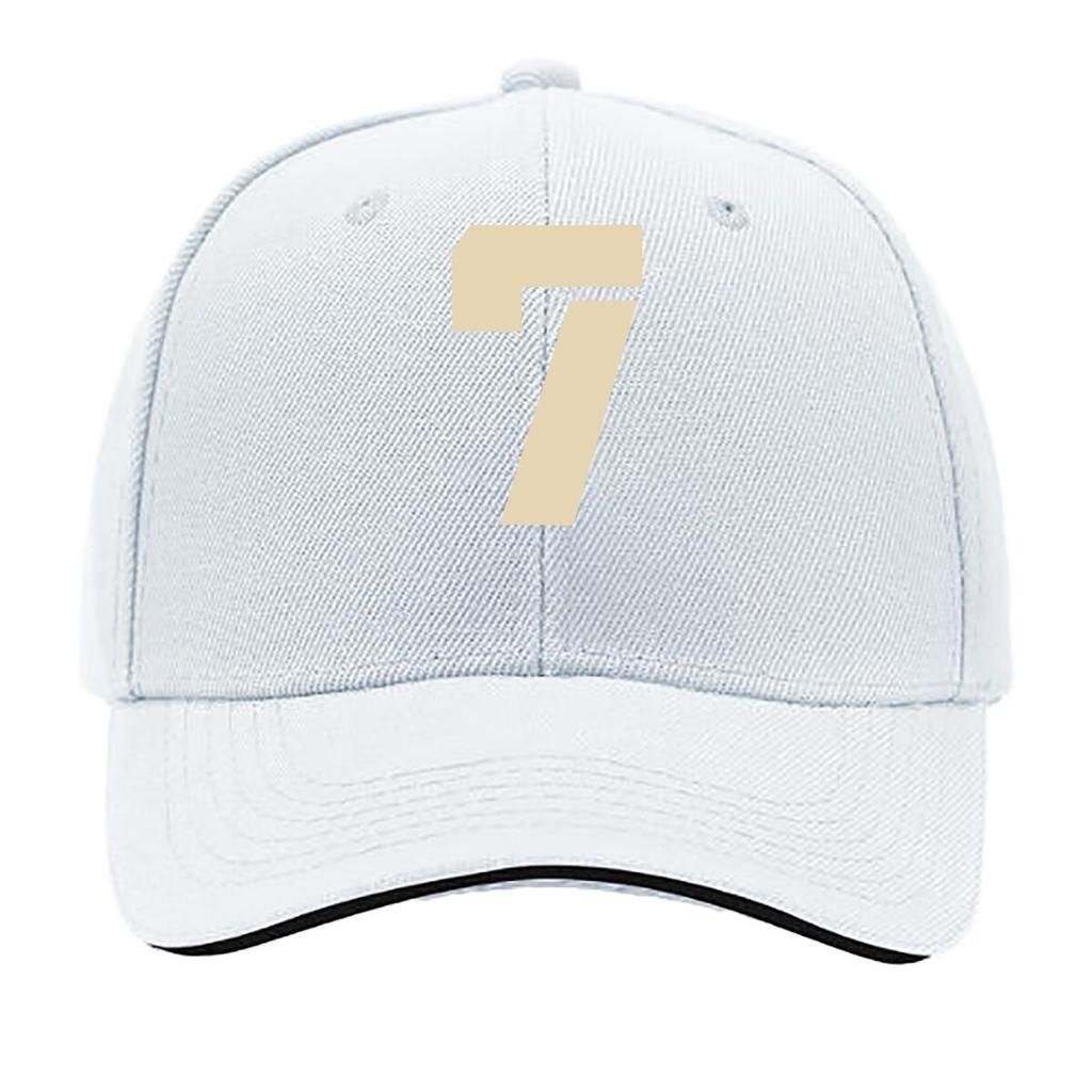 One Top Unisexs and Womens Same Style Number  Printed Spring and Summer Sunshade Net Hat Fashionable Sandwich Baseball Cap