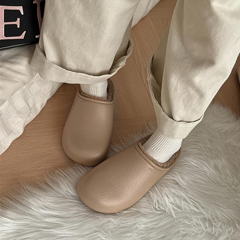 Fashion Crestar Winter Fuzzy Slipper For Women Indoor Waterproof Non-slip Keep Warm Cotton Shoes Unisex Cozy Soft Plush Houes Slippers