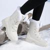 TUINANLE Thickened Snow Boots Antiskid Casual Winter Cotton Shoes Plush Warm Women's Short Boots Outdoor Work Shoes