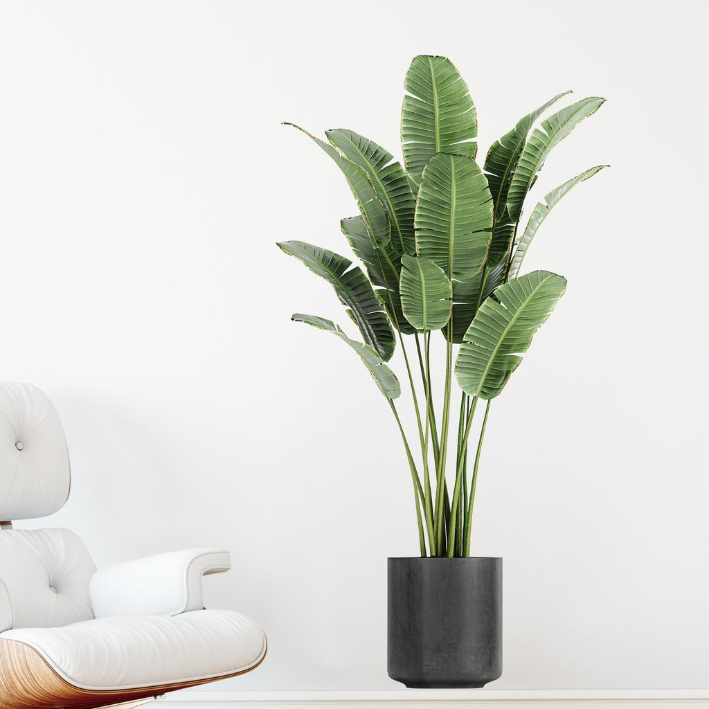 Fresh Potted Plant Realistic Wall Sticker for Bedroom Living Room Entrance Home Wall Decoration Self-Adhesive