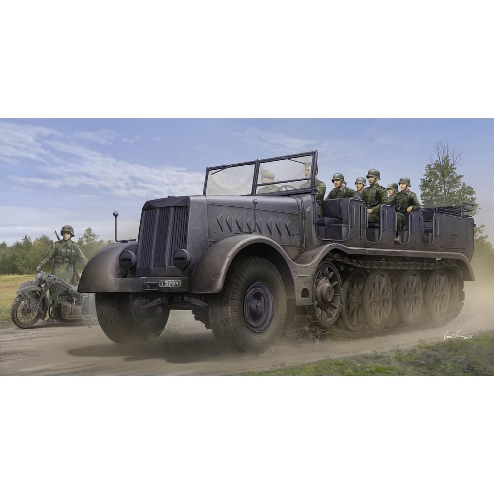 Trumpeter scale German 18t Artillery Specification Plastic Model Kit 09575 1/35 Half-Track Sd.kfz.9 (Combat Vehicle)