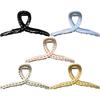 13cm Korean Hand-drawn Line Hair Clip Women's Summer New Fashion Simple Shark Clip Hair Accessories