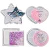 Heart Round-Star Silicone Resin Mold Coaster Shaker Epoxy Molds Quicksand