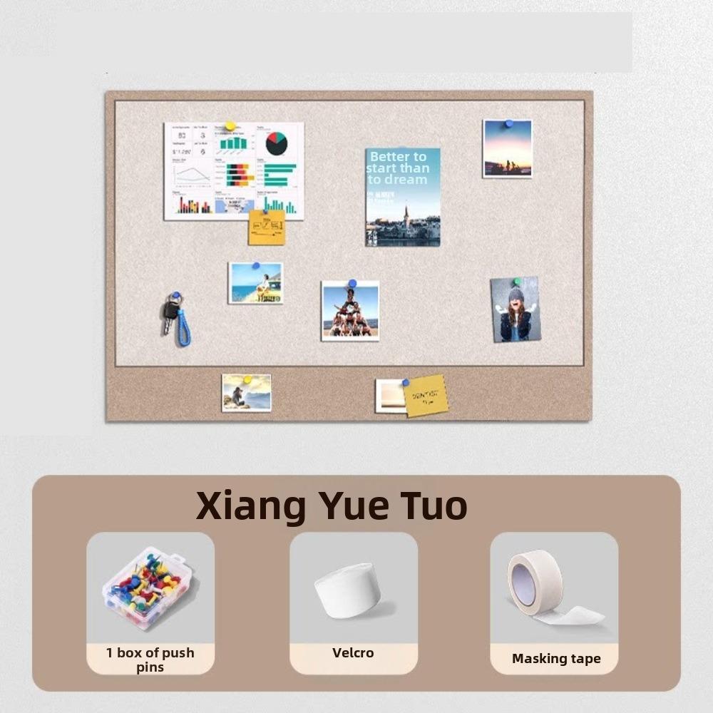 40x60cm Felt Bulletin Board Self Adhesive Cork Bulletin Board New Photo Display Board  Home Office