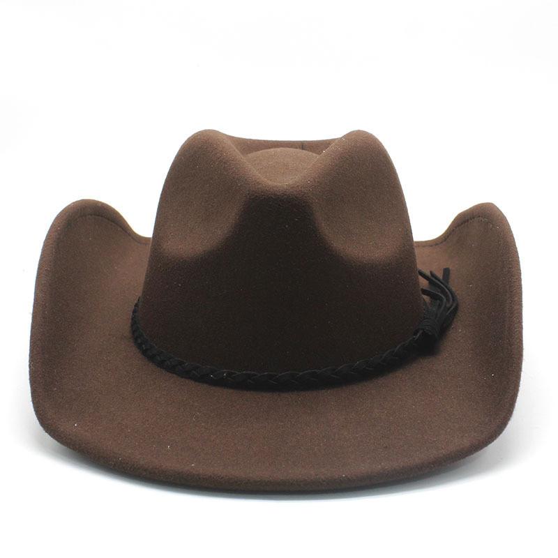 Traditional Wool Felt Gentleman Hat With Wide Brim For Winter Casual Wear