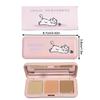 Cappuvini 3-Color Correcting Concealer Strip Palette Eye Brightening Concealer Contour Cream Full Coverage Oil-Control Makeup