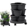 Planter Tower  Stackable Strawberry Tower Pot Home Planting Three-dimensional Pots for Planting Potatoes and Vegetables