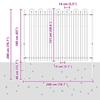 DRONTEN Spike Arch Fence Black