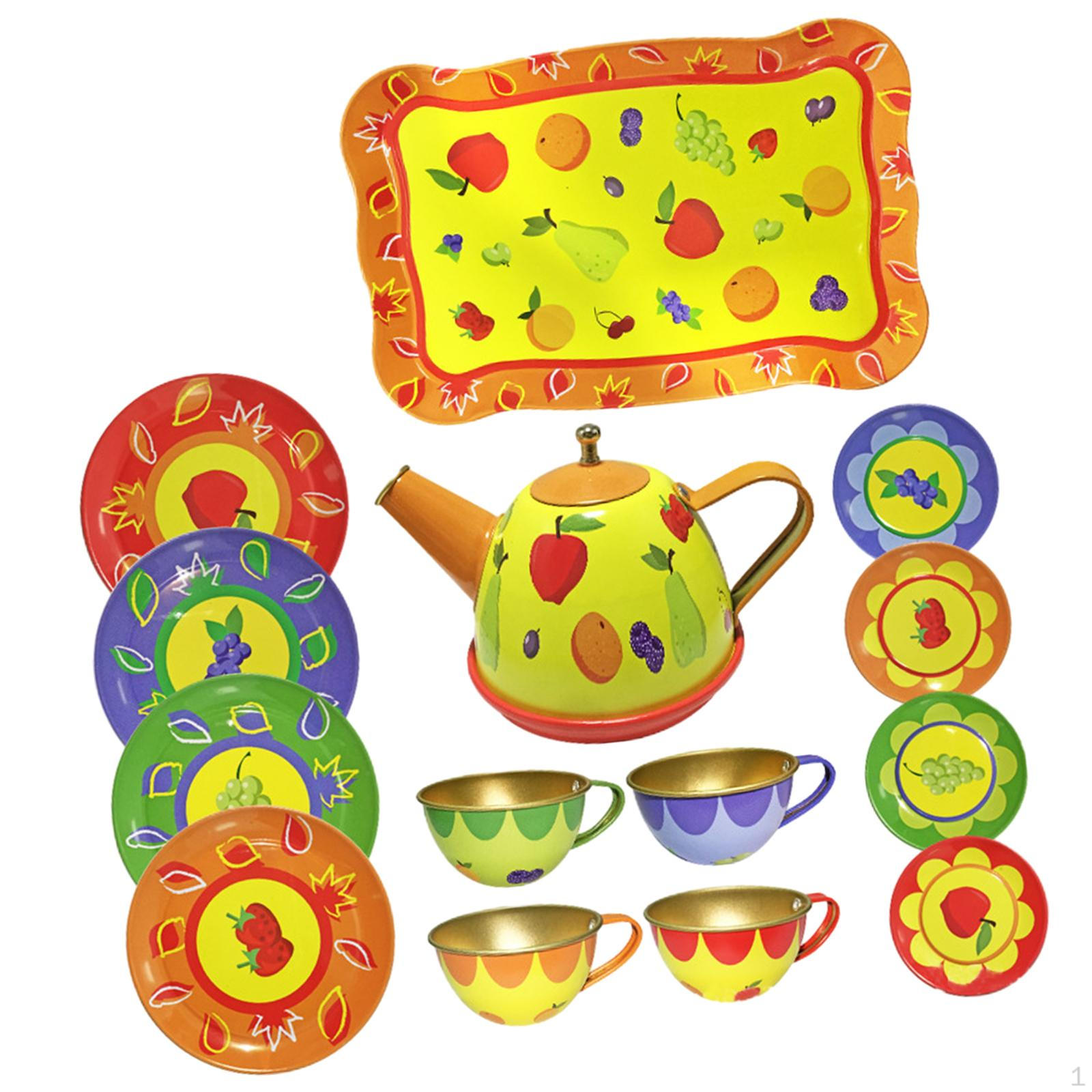 

Сервиз послеобеденного чая, игрушки, чайник, чашки, поднос, ролевые игры, кухонные притворства для малышей