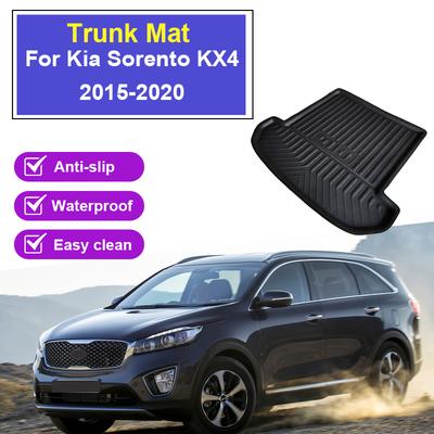 Car Rear Trunk Mat EVA For Kia Sorento KX4 KX-4 UM 2015-2020 Anti-slip Mat Cargo Trunk Boot Tray Floor Rug Part Auto Accessories