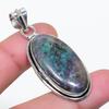 Natural Ruby Fuchsite Gemstone 925 Sterling Silver Jewelry Pendant 1.85" AP-14805