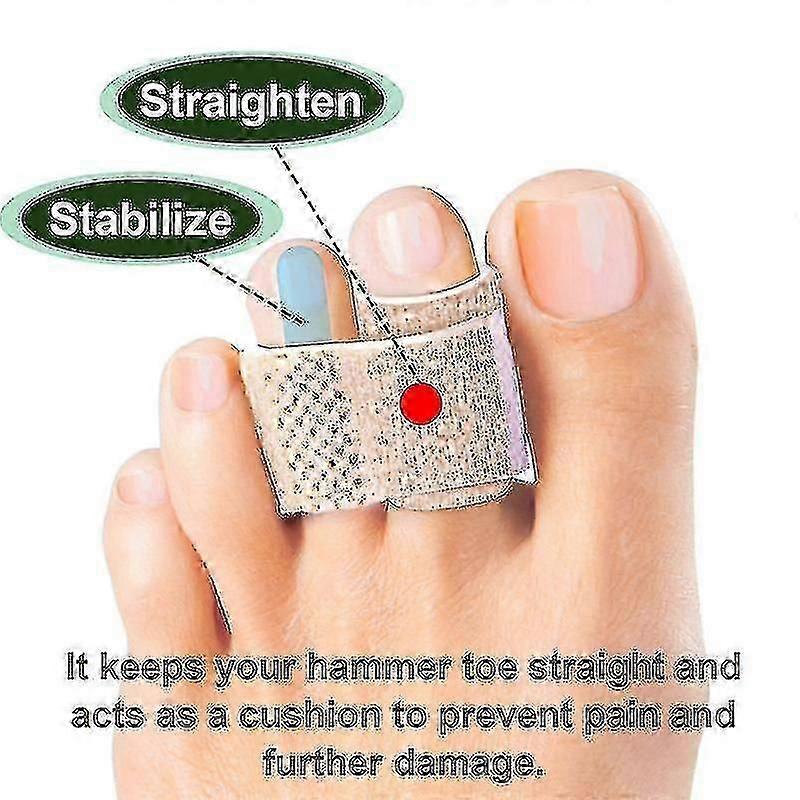 6-pack Of Hammer Toe Straighteners For Straightening Hammer Toes, Broken Toes, Crooked Toes And Overlapping Toes -Q