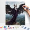 Disney Maleficent Oil Painting by Numbers Art Kit. Handmade Diy Painting Home Decoration Gifts