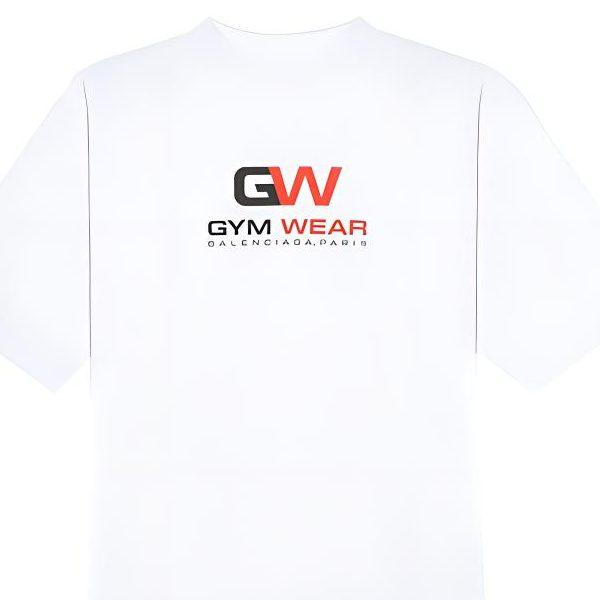 Balenciaga Gym Wear T Shirt 'White' 620941TIVD59000