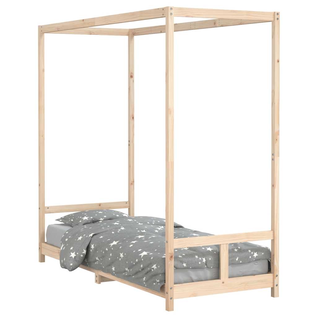 Kids Bed 80x200 Cm Solid Pine Wood