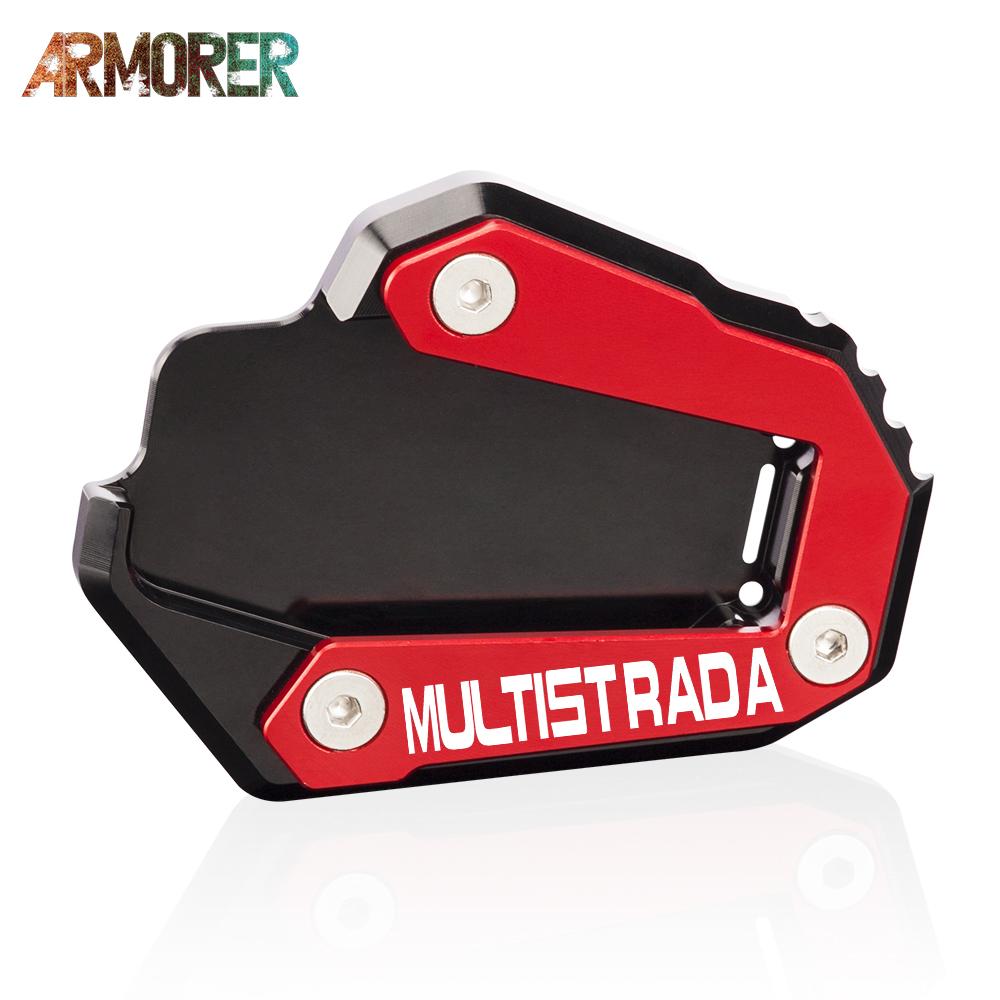 multistrada 1200 Enduro 1200S 1260 Enduro 1260S Side Stand Pad Plate Kickstand Enlarger Support Extension Motorcycle