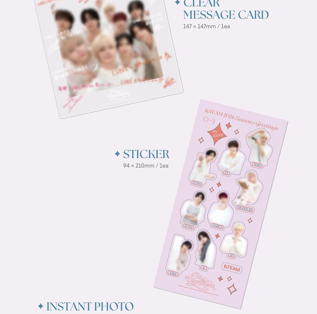 [POB] &TEAM [In a DayDream] 2026 SEASON'S GREETINGS