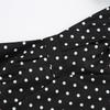 Women Summer Sweetheart Neck Polka Dot Ruffle Hem Slim Fit Sleeveless Camisole Top