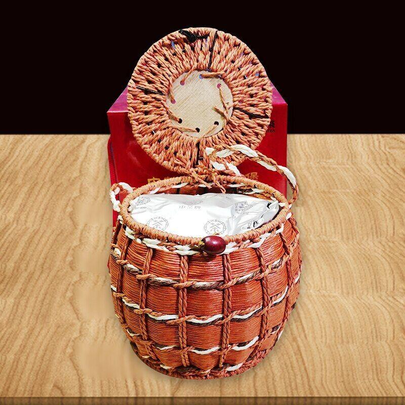 КИТАЙСКИЙ ЧАЙ ЛЮ ПАО ЧАЙ 5105 Wuzhou Liupao Темный чай 500г Хей Ча с корзиной — фото 2