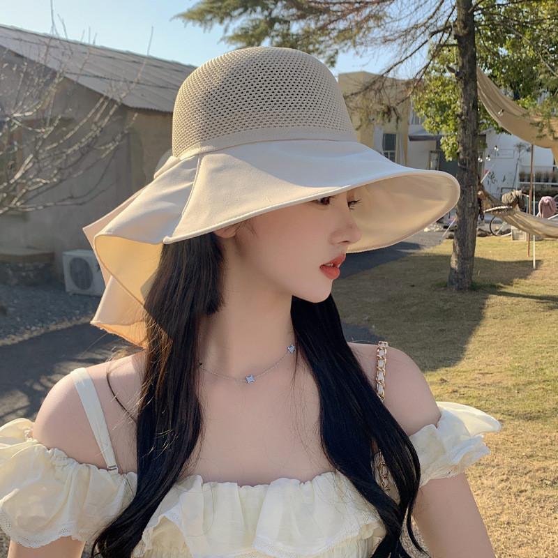 Sun Protection Sun Hat For Women With Large Brim Foldable Uv Shield Summer Travel Accessory