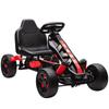 Tret-Go-Kart für Kinder von 3-6 Jahren, mit Freilaufsystem, Bremse, EVA-Rutschfesten Rädern, Rot