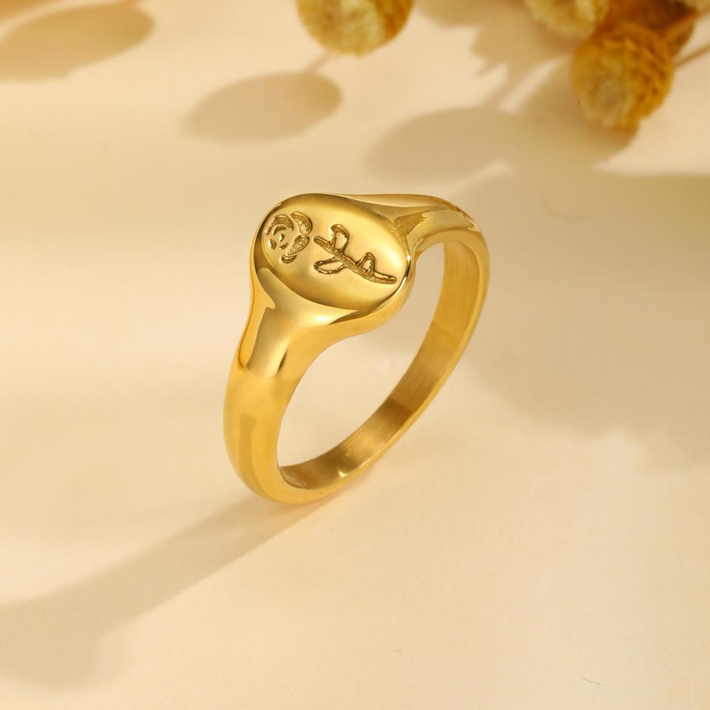 Stainless Steel Flower Necklace, Gold Plated Link Women Pendant Flower Charms Jewelry
