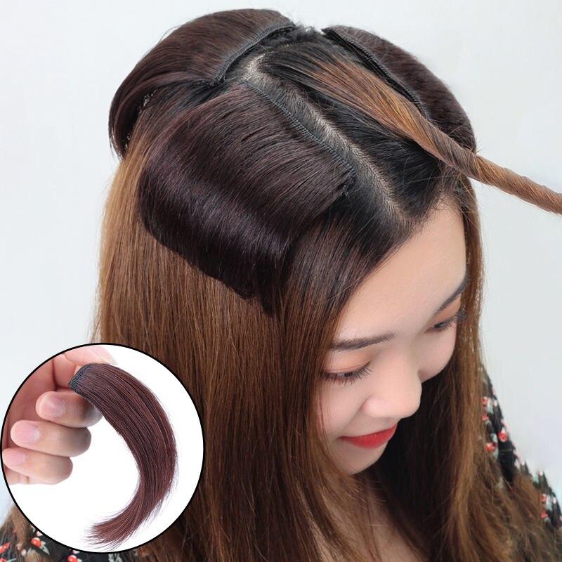 QIANAO One Piece Hair Pads Board Seamless Top Ivisiblity Clips In Piece Thickened Hair Root Pad High Synthetic Hair Straight Hair