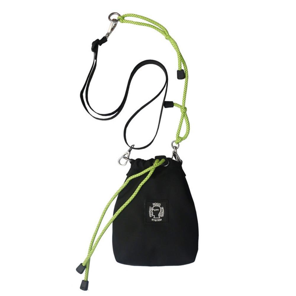 Fluorescent Color Strap Male Crossbody Bag Nylon Mobile Phone Bag  Office Worker
