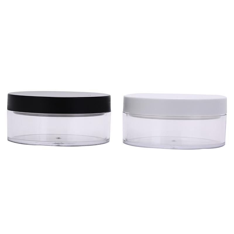 1 Pcs 50G Plastic Empty Loose Powder Pot With Sieve Cosmetic Makeup Jar Container