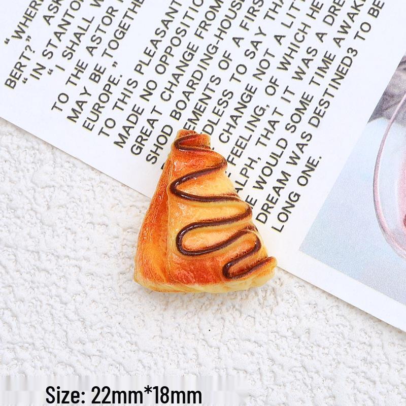 Cartoon Resin Chocolate Candy Hair Clip & Croc Charms DIY Ornaments
