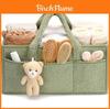 Borsa fasciatoio per neonati di grande capacità, in peluche, per viaggi, zaino da mamma con organizer impermeabile per neomamme